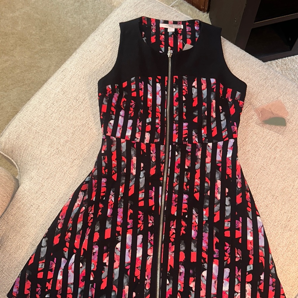 Nwt forever 21 striped floral print dress size small
